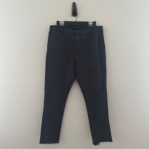 Unsubscribed‎ Women's Gray Chino Pants 6 Cropped Frayed Hem Minimalist Casual
